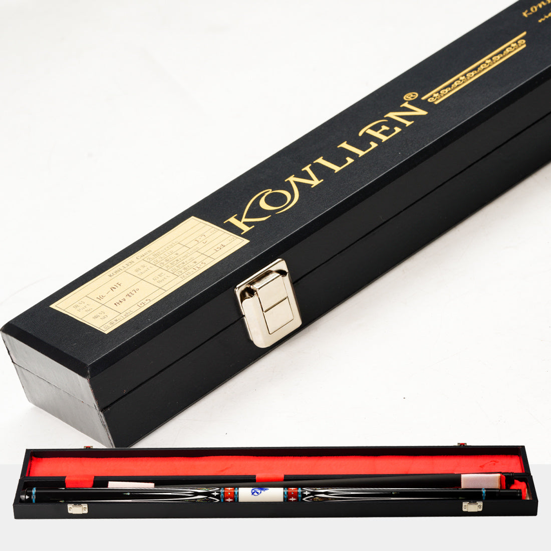 KONLLEN CAR-A1 Abalone Inlay Carbon Fiber Carom Billiard Cue Stick 12mm Tip 142cm