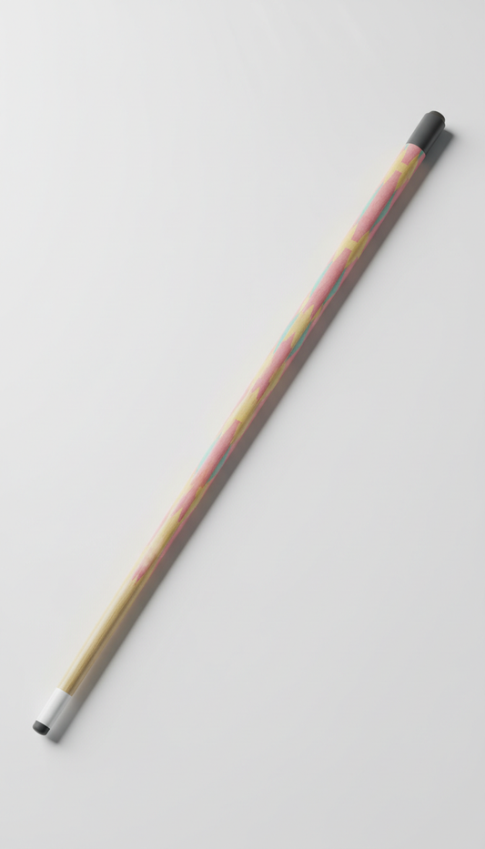 Limited edition pink patterned cue stick