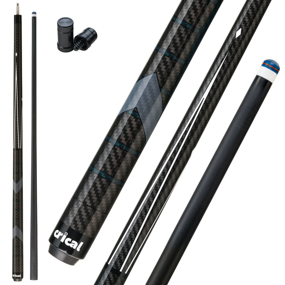 【CRICAL】 CL-03 Carbon Fiber Pool Cue Stick with 12.5mm Tip Low Deflection shaft for Billiard Cue Sticks