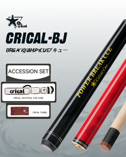 【CRICAL】Break Jump Cue with 3 Piece  Heavy Hitter Jump Break Cue 13mm Tip Punch Cue Professional Jump Cue (Ship from USA)