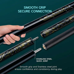 【break jump】2 in 1 Carbon Energy Break Punch Kick-off Jump Billiard Pool Cue Stick 13mm Break Jump Cue Stick