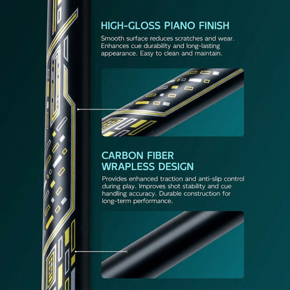 【Crical】2 in 1 Carbon Energy Break Punch Kick-off Jump Billiard Pool Cue Stick 13mm Break Jump Cue Stick