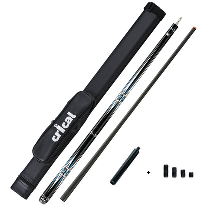 【CRICAL】CXD-1BF Carbon Fiber Pool Cue Stick with 12.5mm Tip Low Deflection shaft for Billiard Cue Sticks