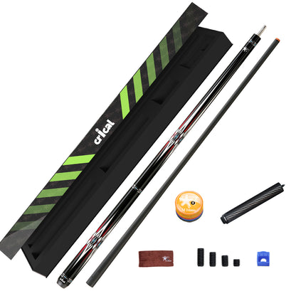 【CRICAL】CXD-1RF Carbon Fiber Pool Cue Stick with 12.5mm Tip Low Deflection shaft for Billiard Cue Sticks