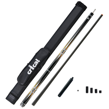 【CRICAL】CXD-2F Carbon Fiber Pool Cue Stick with 12.5mm Tip leather grip Low Deflection shaft for Billiard Cue Sticks
