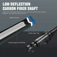 【CL-pro3 】Carbon Fiber Pool Cue Stick with 12.5mm Tip Low Deflection shaft for Billiard Cue Sticks