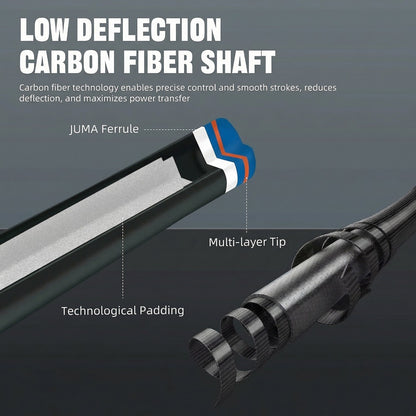 【CRICAL】 CL-pro3 Carbon Fiber Pool Cue Stick with 12.5mm Tip Low Deflection shaft for Billiard Cue Sticks
