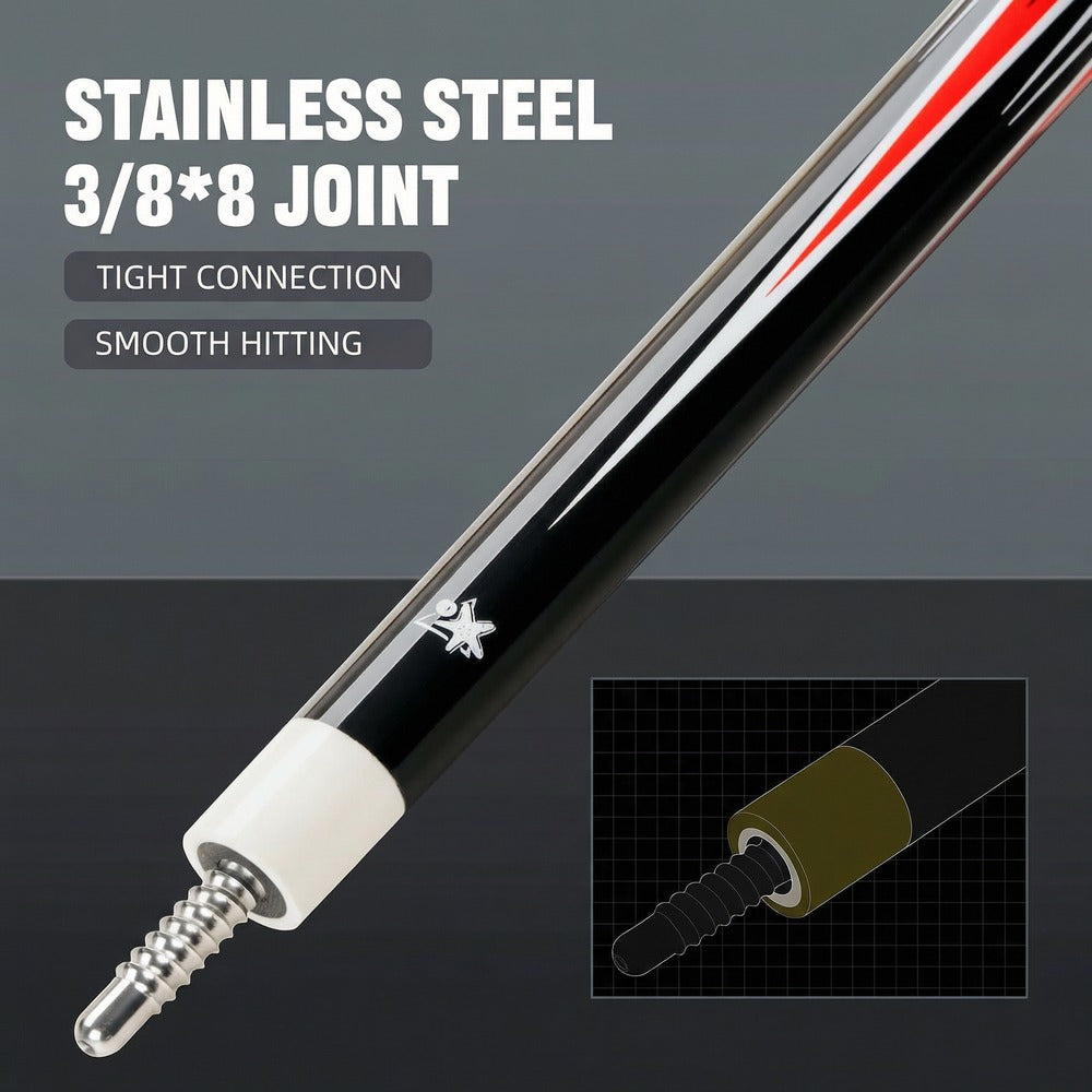 【CRICAL】 CL-pro3 Carbon Fiber Pool Cue Stick with 12.5mm Tip Low Deflection shaft for Billiard Cue Sticks