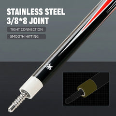 【CL-pro3 】Carbon Fiber Pool Cue Stick with 12.5mm Tip Low Deflection shaft for Billiard Cue Sticks