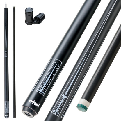 【CRICAL】CL-03 Carbon Fiber Pool Cue Stick with 12.5mm Tip Low Deflection shaft for Billiard Cue Sticks