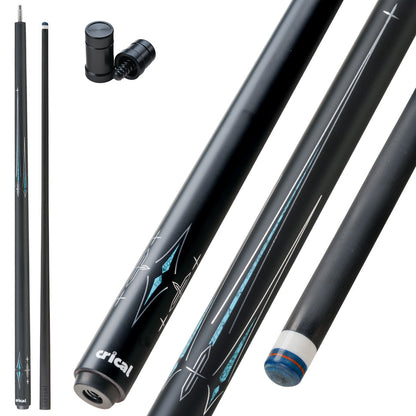 【Crical】CL-01 Carbon Fiber Pool Cue Stick with 12.5mm Tip Low Deflection shaft for Billiard Cue Sticks