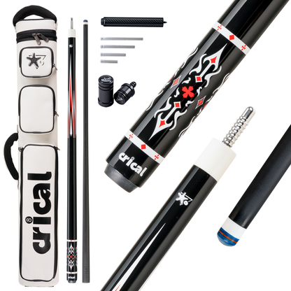 【CL-pro3 】CRICAL Carbon Fiber Pool Cue Stick with 12.5mm Tip Low Deflection shaft for Billiard Cue Sticks