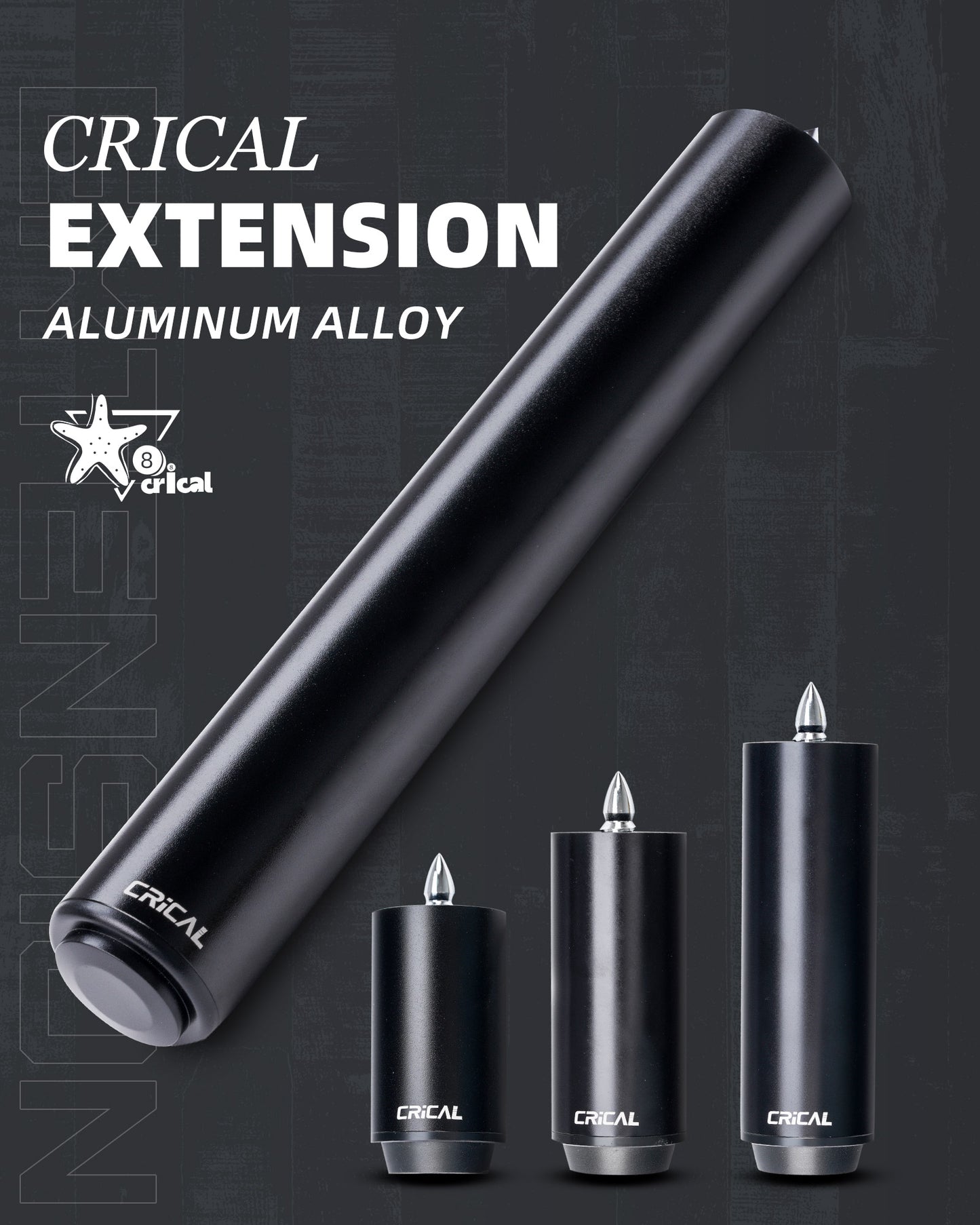 【CRICAL】Billiard Pool Cue Extension with  High Quality Metal Extender for Crical PREDATOR MEZZ How Fury Billiard Accessories