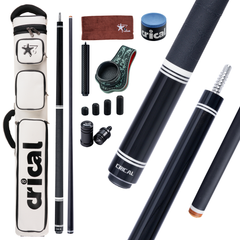 【WR-set】CRICAL Carbon Fiber Pool Cue Set with Ebony Rear Section