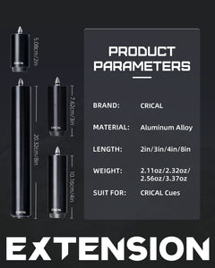 【Extension】Billiard Pool Cue Extension with  High Quality Metal Extender for Crical PREDATOR MEZZ How Fury Billiard Accessories