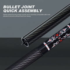CRICAL Pool Cue Extension 2/3/4/8 Inch Metal Billiard Cue Extension with 3 Bumpers Billiard Accessories