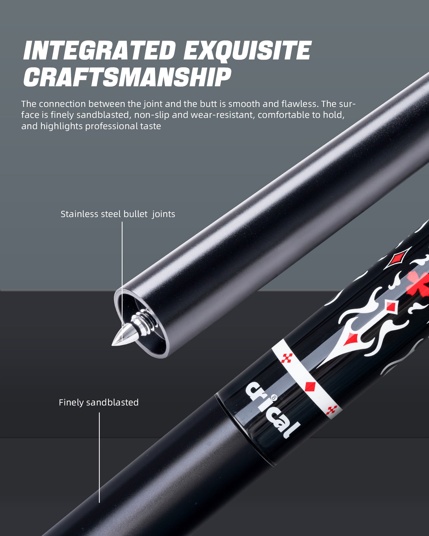 【CRICAL】Billiard Pool Cue Extension with  High Quality Metal Extender for Crical PREDATOR MEZZ How Fury Billiard Accessories