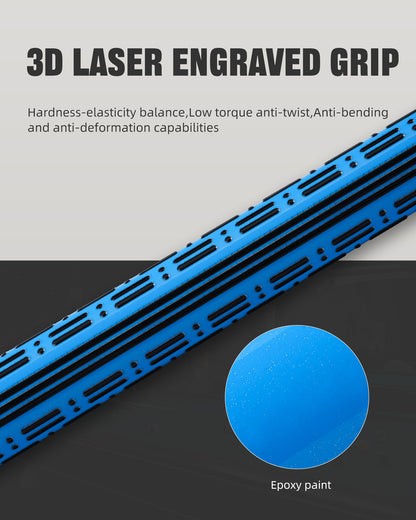 【CRICAL】CL-PD-02 Carbon Fiber Pool Cue Stick - 58" Low Deflection Professional Pool Cue with Pro Taper Shaft, 3D Wrapless Grip, 12.5mm Tip & 3/8x8 Joint Billiard Stick