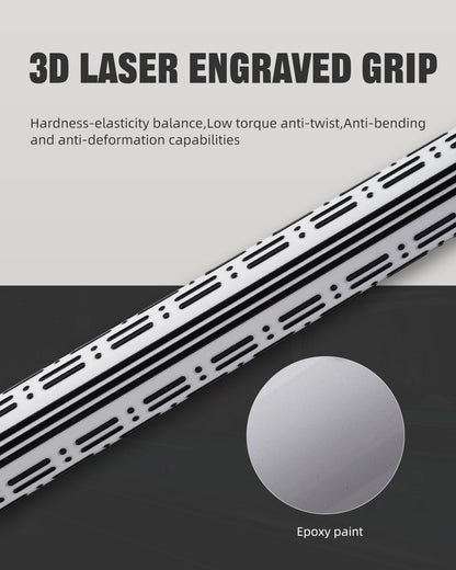 【CRICAL】CL-PD-01 Carbon Fiber Pool Cue Stick - 58" Low Deflection Professional Pool Cue with Pro Taper Shaft, 3D Wrapless Grip, 12.5mm Tip & 3/8x8 Joint Billiard Stick