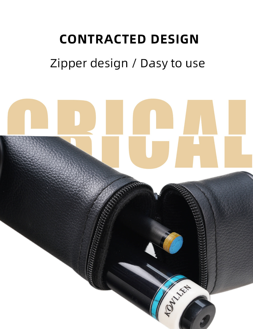 【CRICAL】2 holes Cue Case