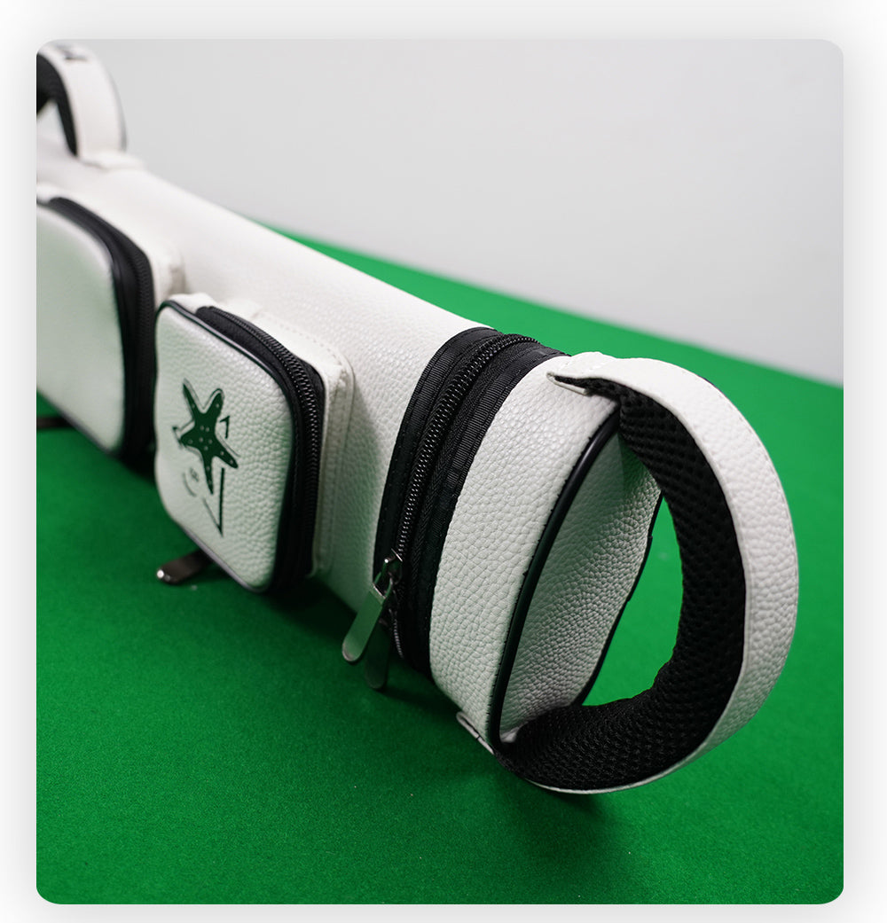 【Crical】 6 holes Cue Case（White/Blue/Black/Brown）
