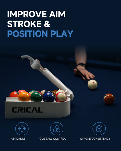 CRICAL No-Screw Billiards Training Aid with Carrying Bag