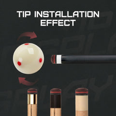 【Crical】Billiard Tips with Tips 11/14mm Multilayer Pig Skin Cue Tips for Snooker Cue Tips for Billiards Cue Tip Accessories