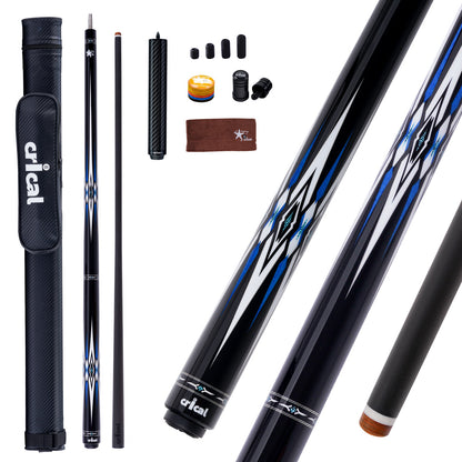 【Crical】CXD-1YF Carbon Fiber Pool Cue Stick with 12.5mm Tip Low Deflection shaft for Billiard Cue Sticks