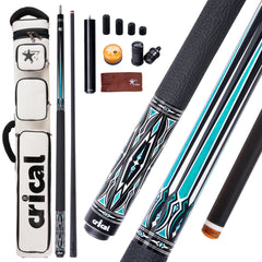 【CXD-2BF】 Carbon Fiber Pool Cue Stick with 12.5mm Tip leather grip Low Deflection shaft for Billiard Cue Sticks