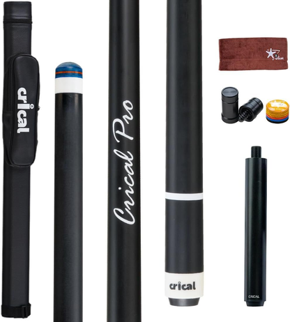 【Crical】CL-01 Carbon Fiber Pool Cue Stick with 12.5mm Tip Low Deflection shaft for Billiard Cue Sticks
