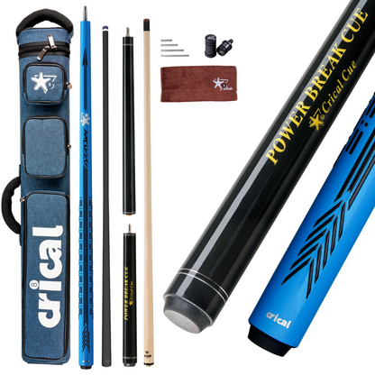 【PD】CRICAL Pro Taper Carbon Fiber Pool Cue Set with Maple Jump Break Cue