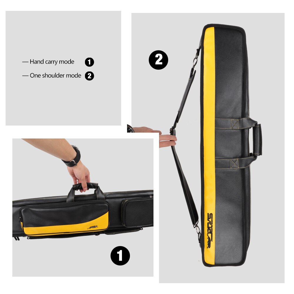 Pool Cue Case 4X4 Pool Stick Bag with Backpack Straps Soft Billiard Cue  Carrying | eBay
