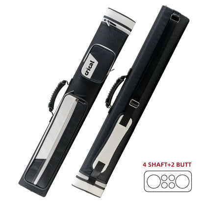 【Crical】Pool Cue Case with 6 Holes 2*4 case 2 butts 4 shafts pool cue bag for 1/2 Billiard cue cases