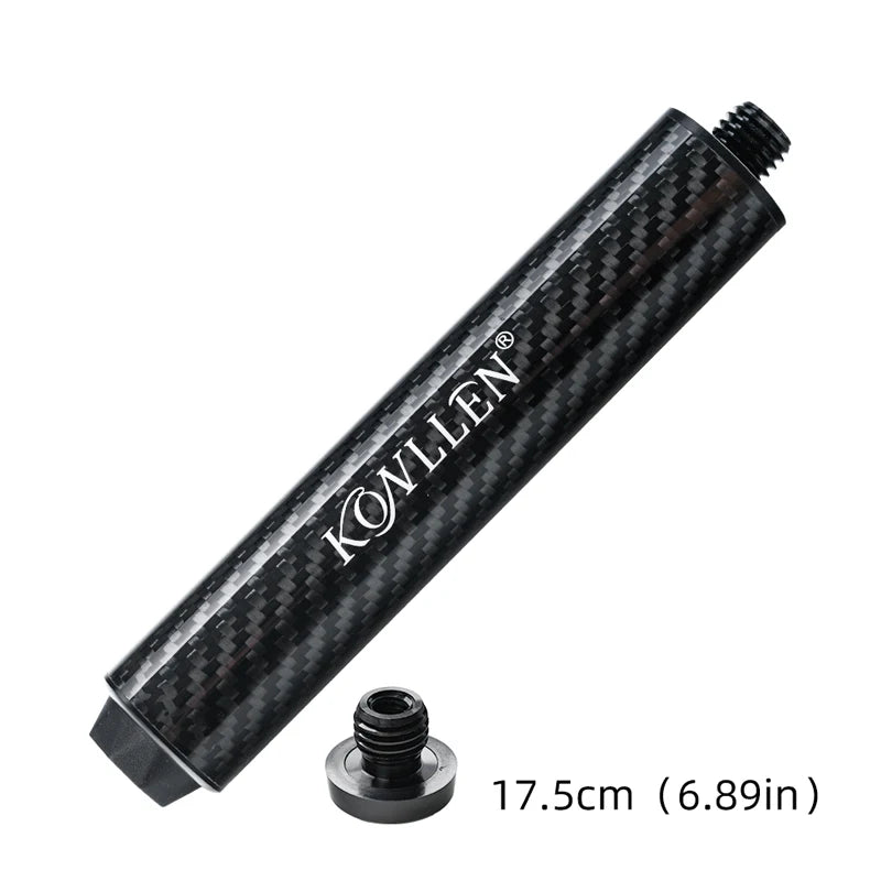 KONLLEN Orginal 6" Pool Cue Extension Carbon Fiber Extension with Bumper for KONLLEN Cues Billiards Accessories