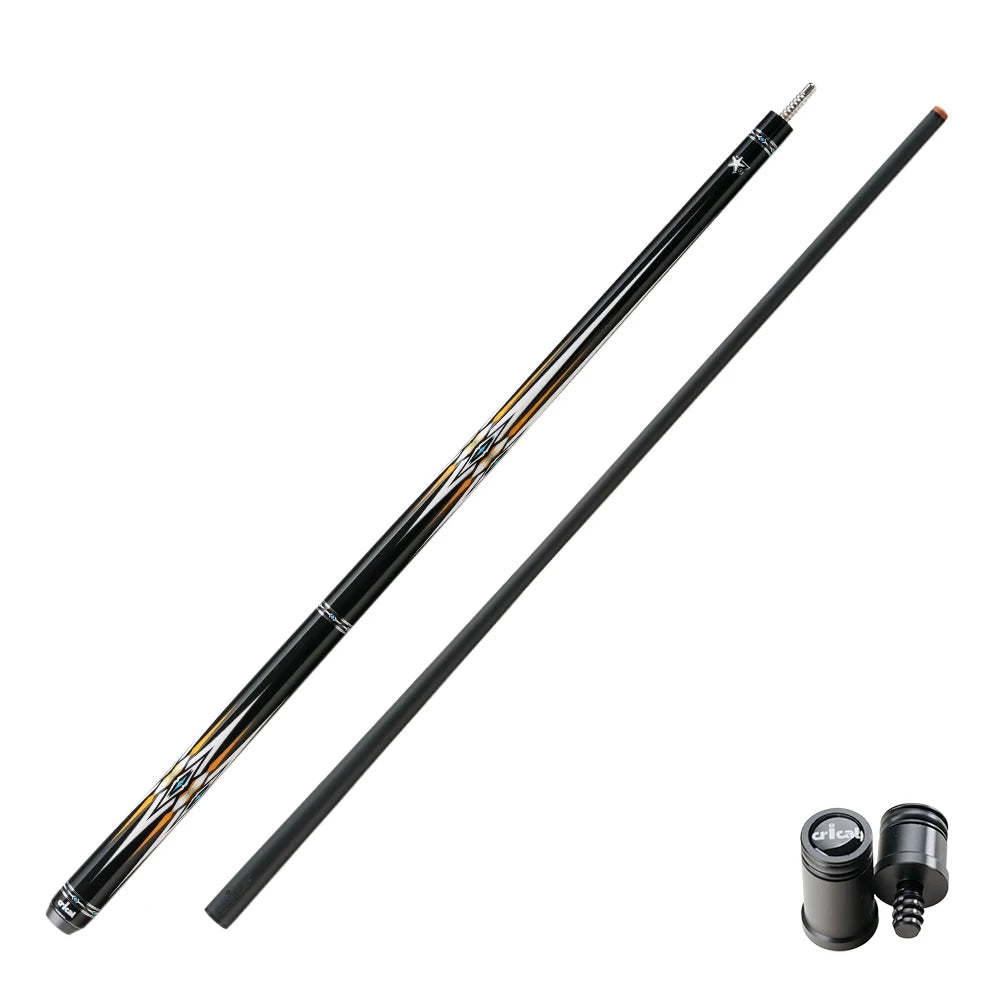 CRICAL carbon fiber cue leather grip 12.5mm Tip Billiard Cue Stick 3/8*8 pin Joint low deflection pool cue Stick