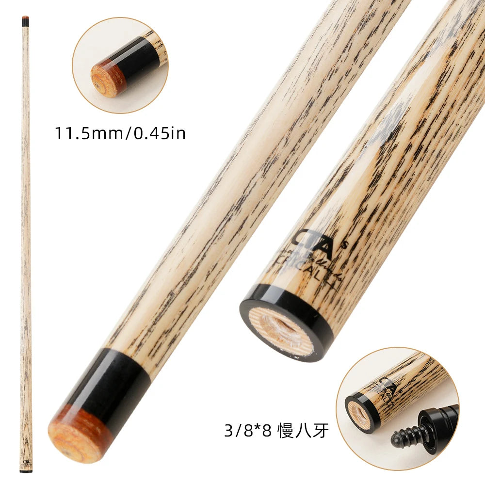 CRICAL Technologia Shaft for Pool Cue, Tiger Tip, Selected  Ash Wood Shaft, 11.5mm 3/8*8 Radial Pin Joint Single Shaft