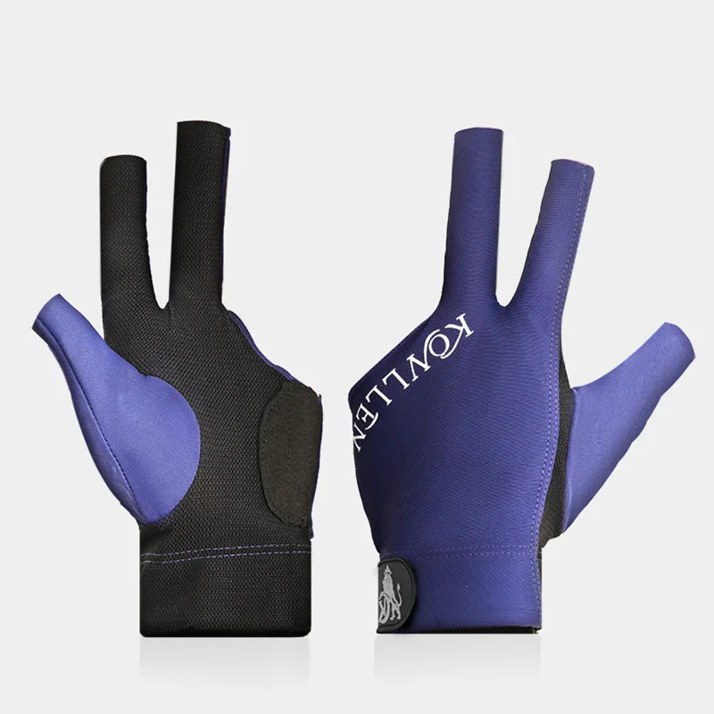 KONLLEN-Fingerless Pool Glove, Left Hand, Snooker Gloves, Pool Cue, Carom Gloves, Durable Billiards Accessories, New