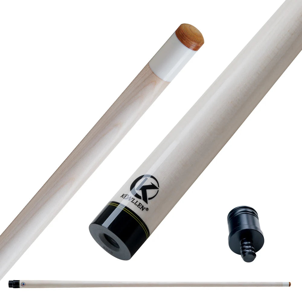 KONLLEN Maple Pool Cue Single Shaft with 12.5mm Tip Built in Carbon Fiber Tube Low Deflection Billiard Shaft for Pool Sticks