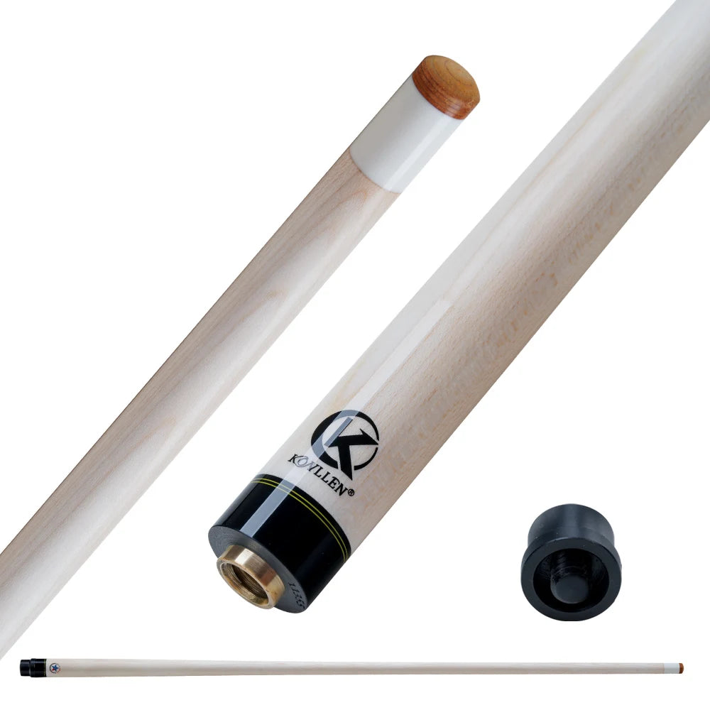 KONLLEN Maple Pool Cue Single Shaft with 12.5mm Tip Built in Carbon Fiber Tube Low Deflection Billiard Shaft for Pool Sticks