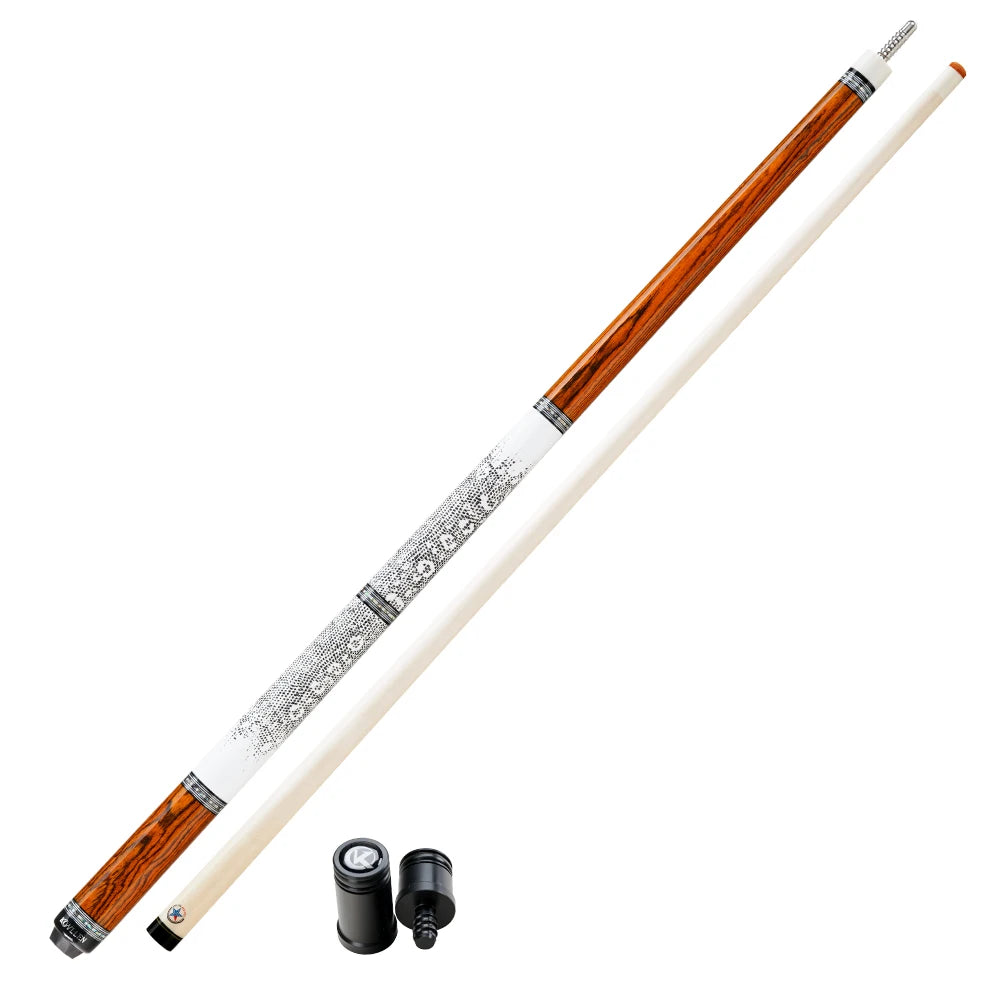 KONLLEN Carbon Fiber Pool Cue - AXA Series - Handmade Inlay Cues Stick Professional Low Deflection Pool Stick with case