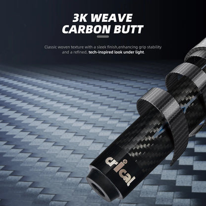 Crical 3 Cushion Billiard Cue Stick with Carbon Fiber Professional Carom Taper 12mm Tip 142 cm Libre Cue for Carom Cue