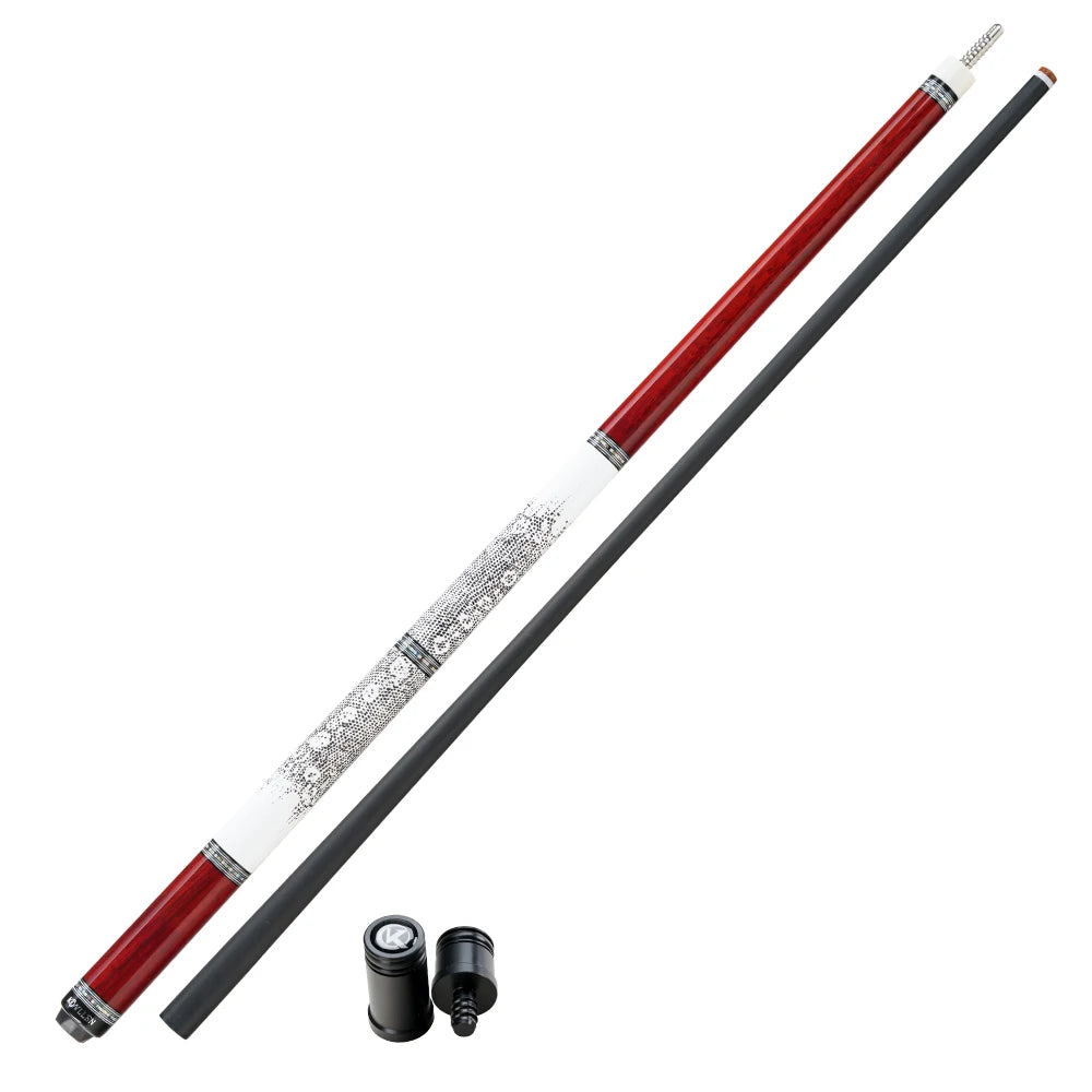 KONLLEN Carbon Fiber Pool Cue - AXA Series - Handmade Inlay Cues Stick Professional Low Deflection Pool Stick with case