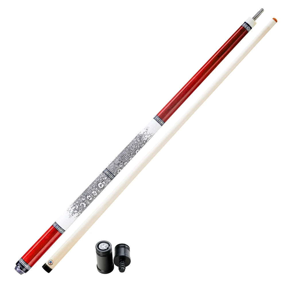 KONLLEN Carbon Fiber Pool Cue - AXA Series - Handmade Inlay Cues Stick Professional Low Deflection Pool Stick with case