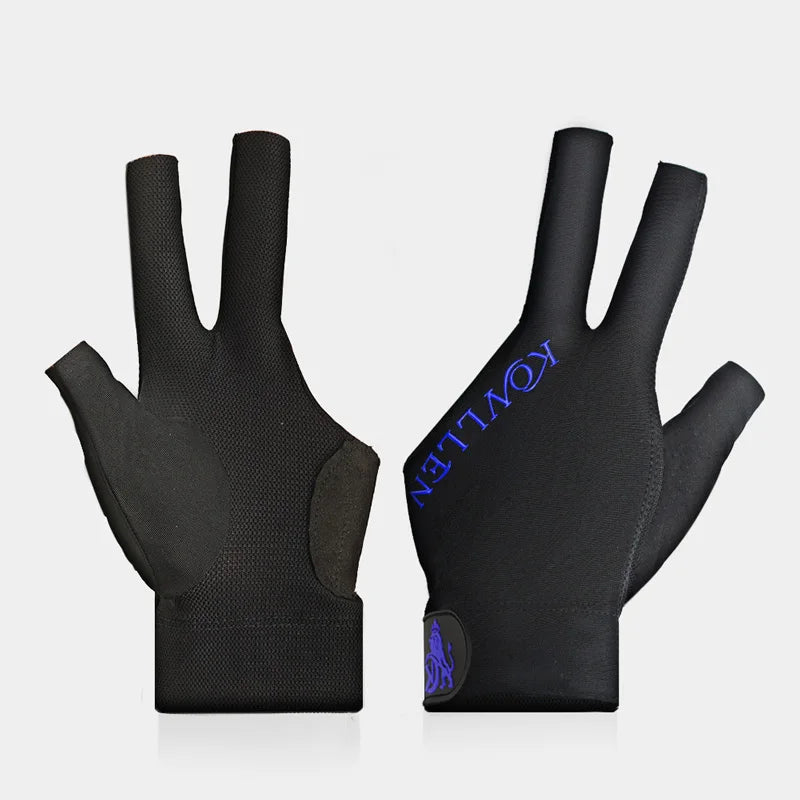 KONLLEN-Fingerless Pool Glove, Left Hand, Snooker Gloves, Pool Cue, Carom Gloves, Durable Billiards Accessories, New