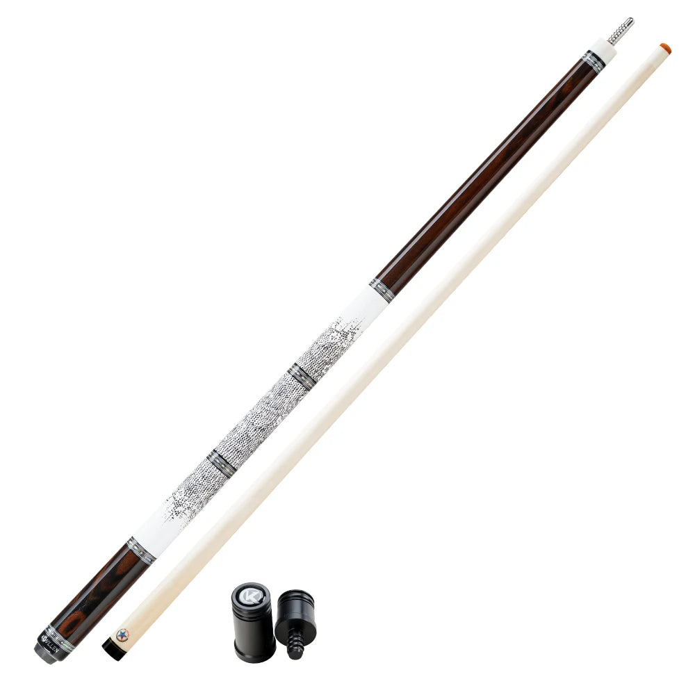 KONLLEN Carbon Fiber Pool Cue - AXA Series - Handmade Inlay Cues Stick Professional Low Deflection Pool Stick with case