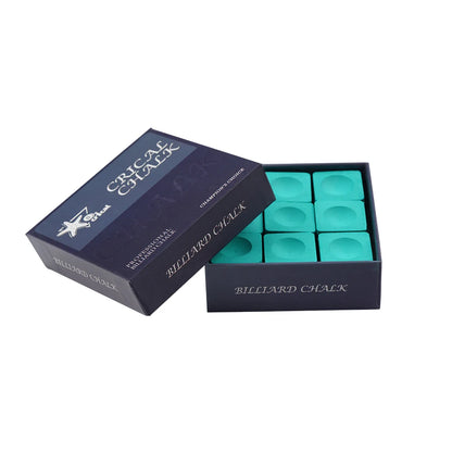 Crical Billiard cue Chalk with 9 pcs S/M/H blue/green/pink for carom pool snooker cue chalk Billiard Accessories