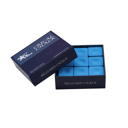 Crical Billiard cue Chalk with 9 pcs S/M/H blue/green/pink for carom pool snooker cue chalk Billiard Accessories