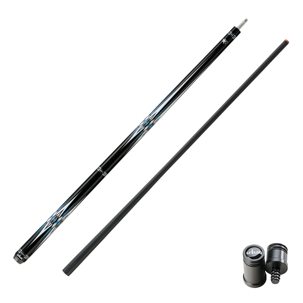 CRICAL carbon fiber cue leather grip 12.5mm Tip Billiard Cue Stick 3/8*8 pin Joint low deflection pool cue Stick