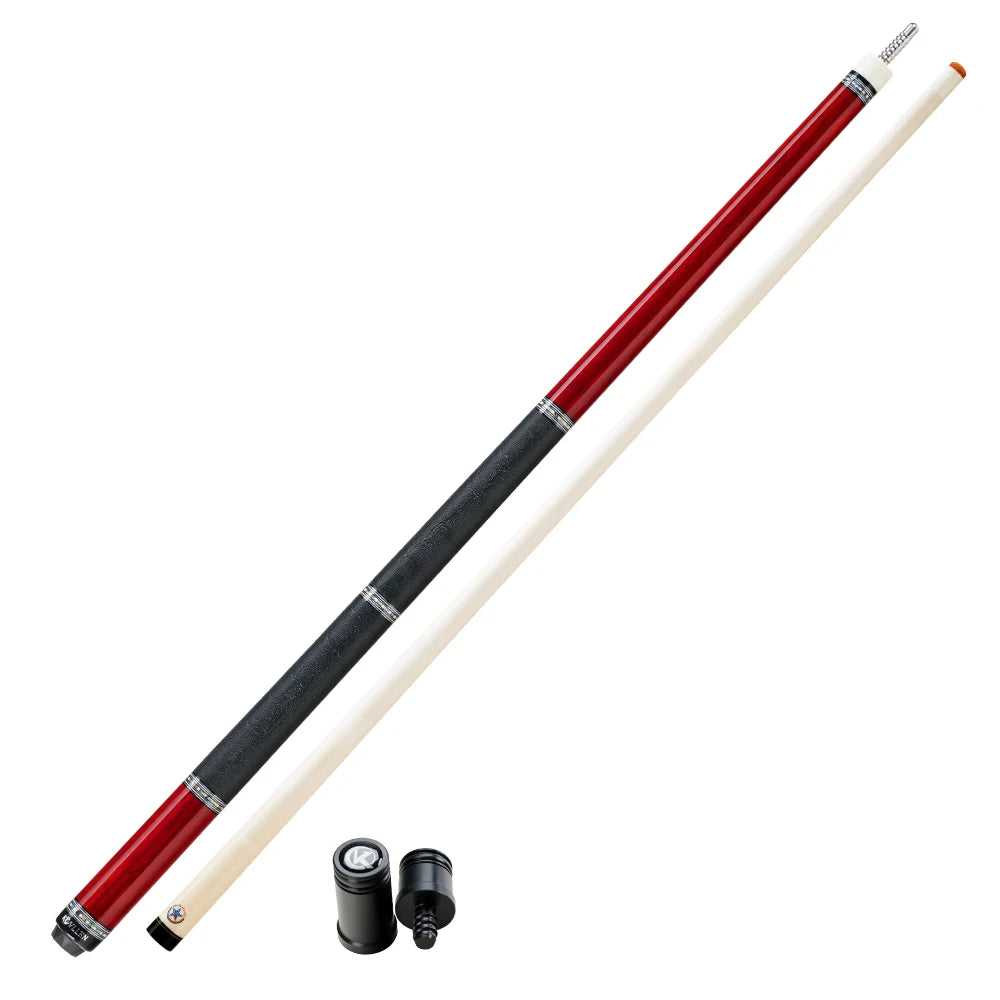 KONLLEN Carbon Fiber Pool Cue - AXA Series - Handmade Inlay Cues Stick Professional Low Deflection Pool Stick with case