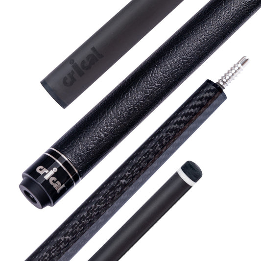 【CRICAL】VP-1 Carbon Fiber Pool Cue Stick - 58" Low Deflection Professional Pool Cue with Pro Taper Shaft,12.5mm Tip & 3/8x8 Joint Billiard Stick for Enhanced Control & Accuracy